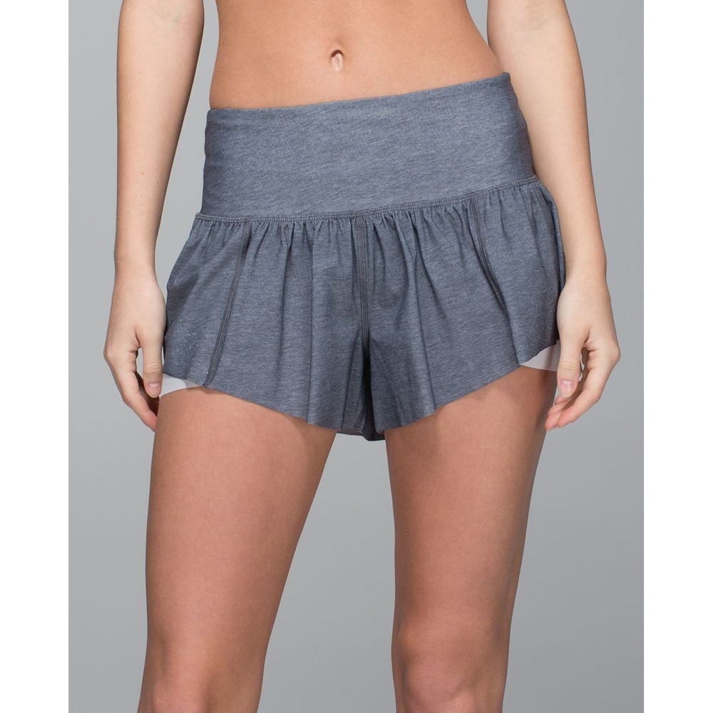 Lululemon Sea‎ Me Run Shorts Grey Size 4